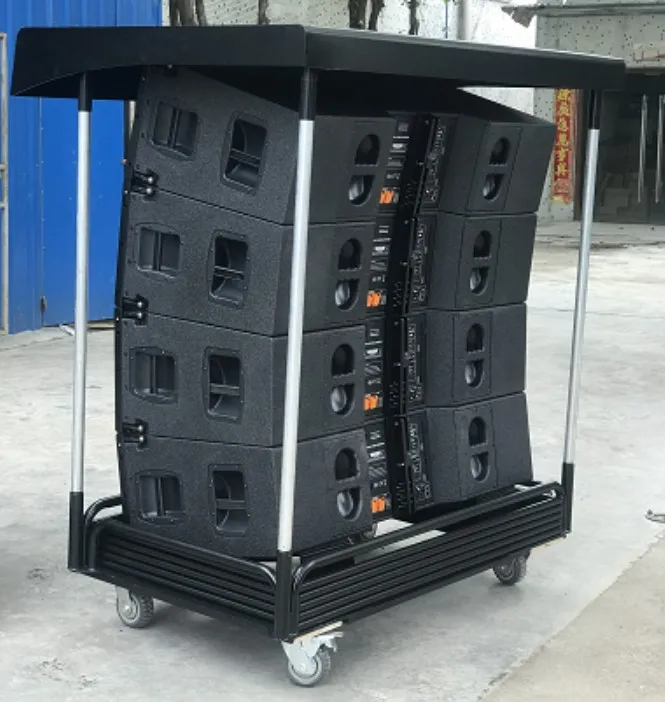 
4 way active double 12 inch line array speakers system 