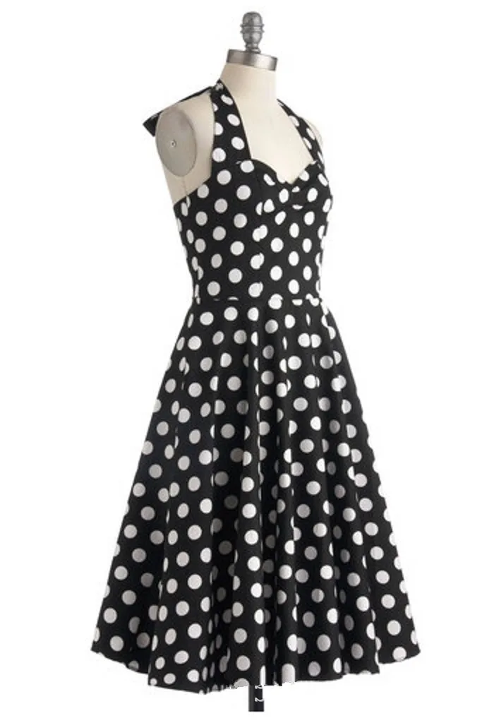 Summer Style Retro Audrey Hepburn Vestidos Woman Vintage Dress Big ...