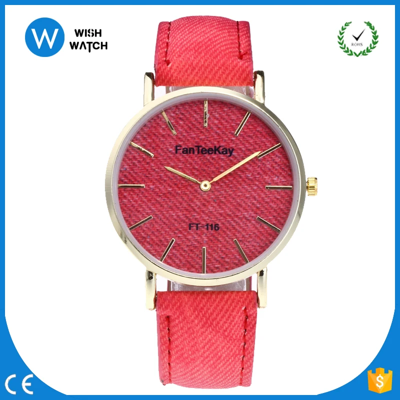 

5175 Colorful PU Leather Lady Cowboy Style Design Ladies Watches Women montre dame, Green;pick;black;yellow;blue;red;brown;white etc