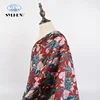 Three dimensional flower tear resistant high density brocade jacquard fabric