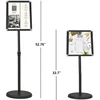 Metal Poster Holder Stand Hotel Lobby Stand Aluminum Snap Frame Menu Stand