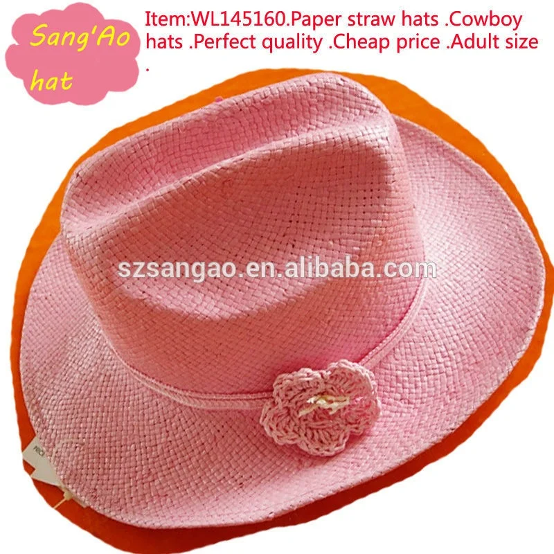 

new style cheap straw hats for women with large brim, Colors