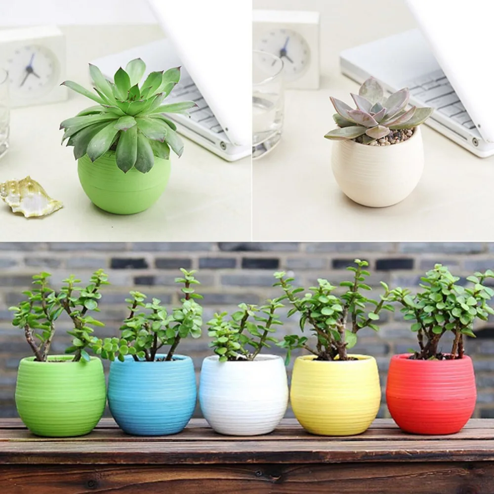Eco-friendly Flowerpot Gardening Round Mini Plastic Flower Pots - Buy ...