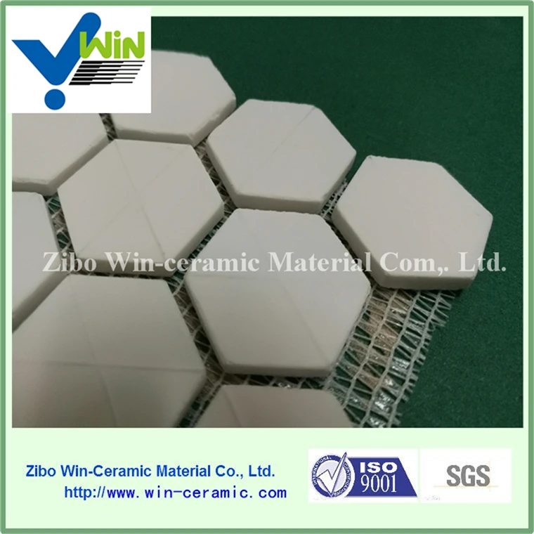 High wear resistance alumina ceramic pipe lining tile