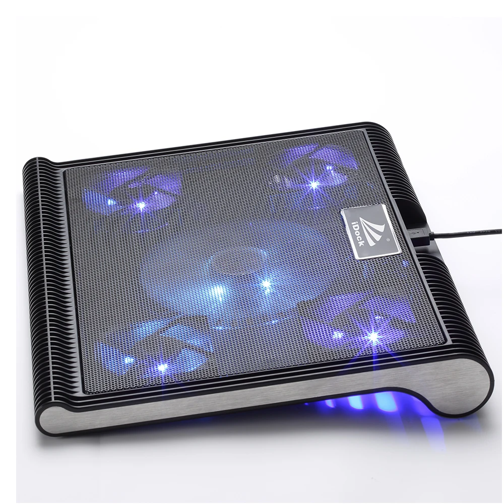 

five fans laptop cooling pad for 15.6 inch laptop