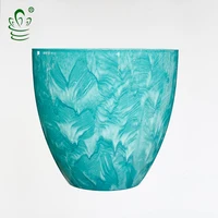 

Colorful plastic handwork painting flower pots