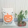 2018 Super Quality 12 Styles Canvas drawstring Halloween decoration Treat or Trick Sack Candy Gift