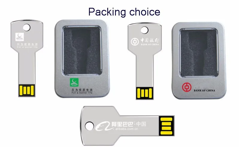 Promotional gift metal key USB flash pen drive 2G 4G 8G 16G 32G USB with custom logo - ANKUX.COM