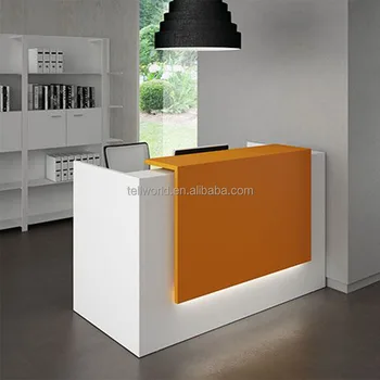2 Person Modern Clinic Counter Led Reception Desk Buy Modern