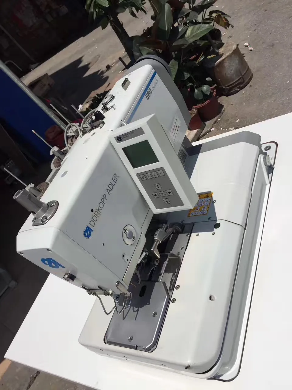 Used Automatic Industrial Durkopp Adler580 Eyelet Buttonhole Sewing Machine Buy Used