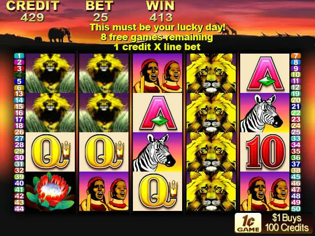 50 Lions Slot Machine For Sale