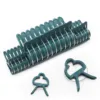20 Piece Green Gentle Gardening Plant & Flower Lever Loop Gripper Clips, Tool for Supporting or Straightening Plant Stems, Stalk