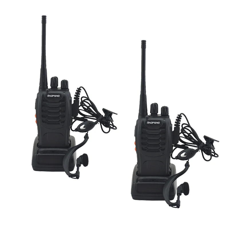 

2pcs/lot BAOFENG BF-888S Walkie talkie UHF Two way radio baofeng 888s UHF 400-470MHz 16CH Portable Transceiver with Earpiece, N/a