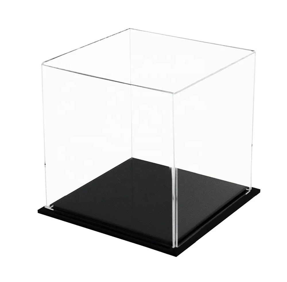 6 Sided Crystal Clear Acrylic Display Storage Boxes Cube Wholesale Buy Plastic Stackable