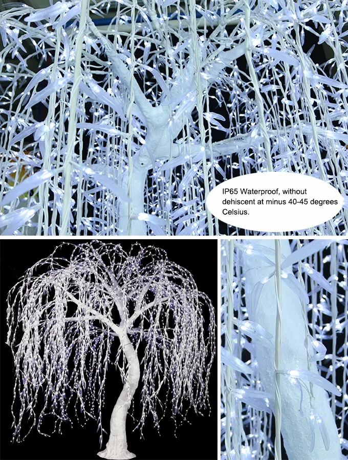 Artificial Led Weeping Willow Tree Lighting For Indoor And Outdoor