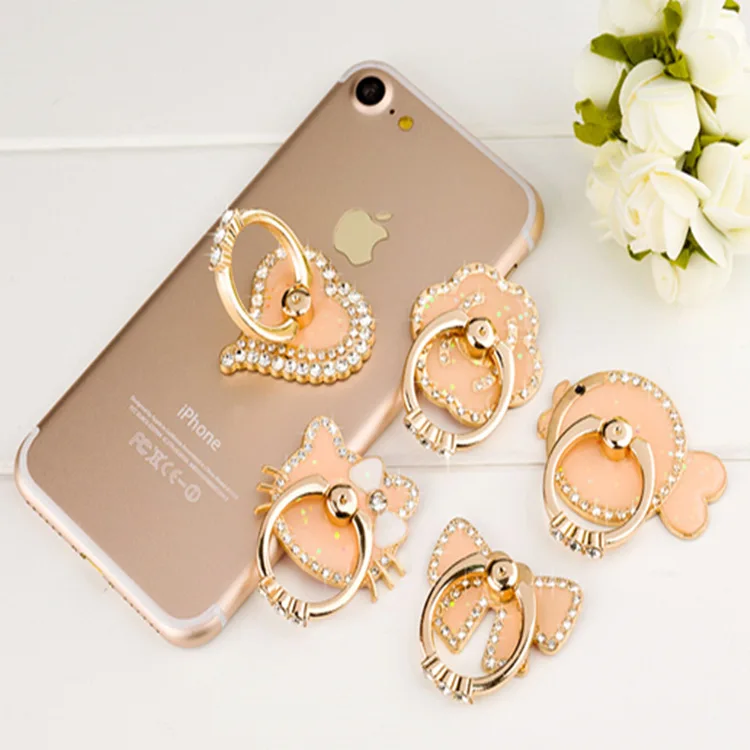 

Cute various bling bling mobile phone ring holder,phone ring stand, Rose;gold;silver;pink and so on