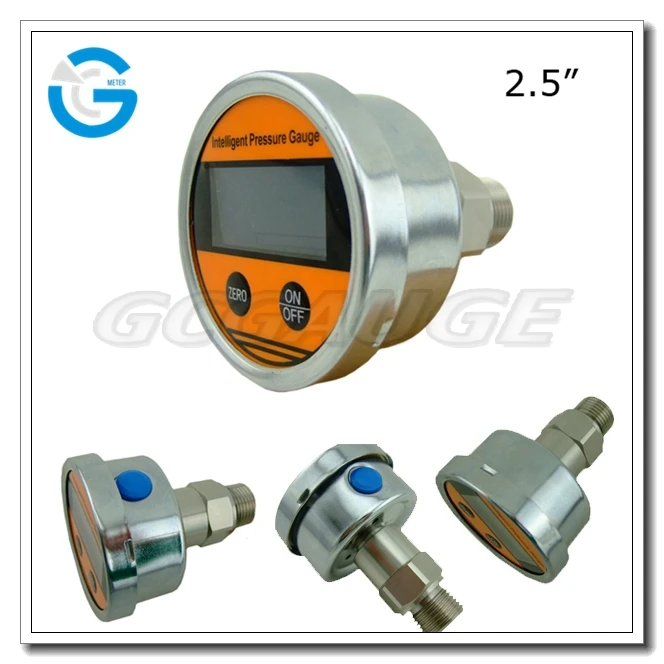 Akozon Manometro Digitale 0-40MPa Connettore G1 / 4 Display LCD a 4 Cifre Misuratore di Pressione Idraulica in Acciaio Inossidabile per Acqua Mpa/Kpa/PSI/KG/cm² Gas Olio