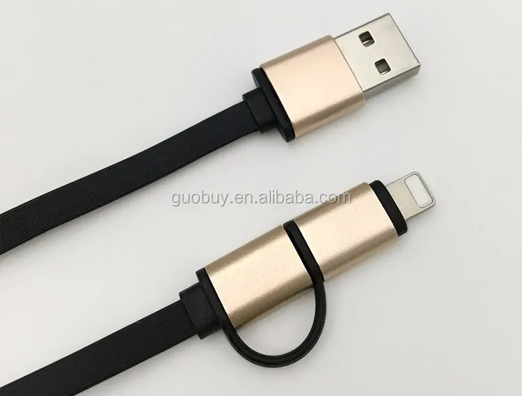 

2 in 1 micro usb cable for android charger Converter usb cable for iphone7/7plus/ 5SE/6s for ipad air 2 Mobile Phone Cable, N/a