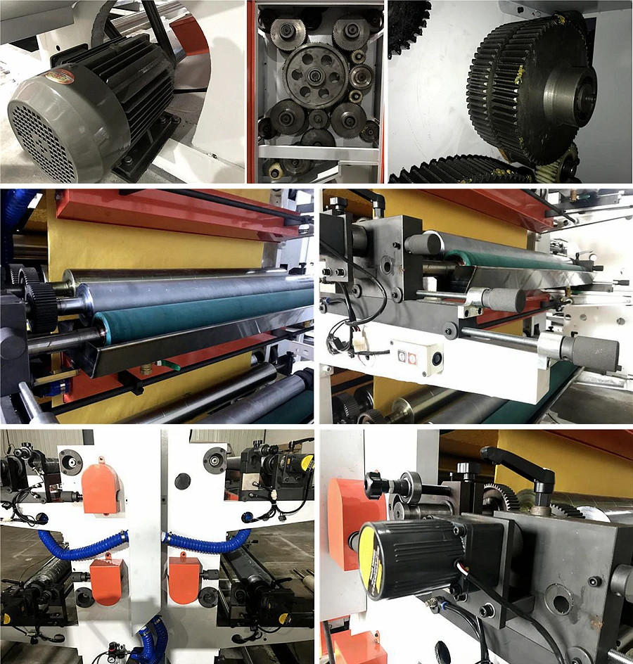 Nice Design High Speed Paper Label Plastic Film Pe Bag Non Woven Bag 6 Six Color Flexo Printing