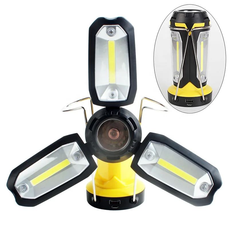 
Camping Light Torch USB Rechargeable LED Collapsible Camping Lantern  (62178216021)