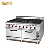 Stainless steel 8 burner gas stove with oven/8 heads commercial stove burner