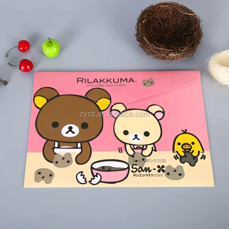 
Custom print PP plastic clear file folder 