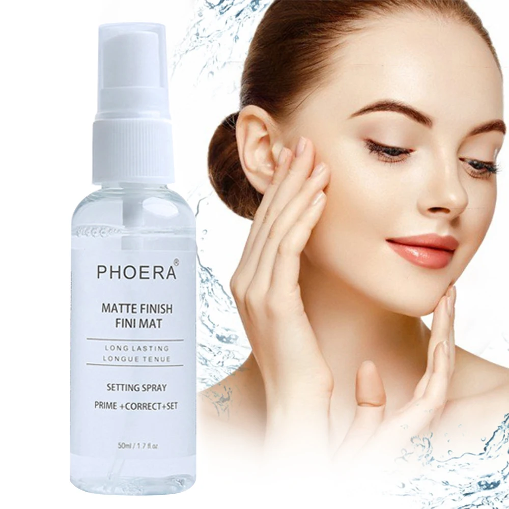 

PHOERA Makeup Setting Spray Moisturizing Lasting Face Foundation Fixer Matte Finishing Setting Spray Cosmetic Primer Spray