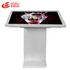 free standing toem display units horizontal screen Android network wifi interactive touch kiosk display cases