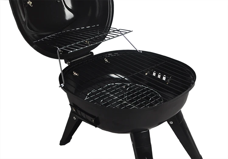 SEJR Mini Black Balcony Portable Charcoal Round BBQ Grill 