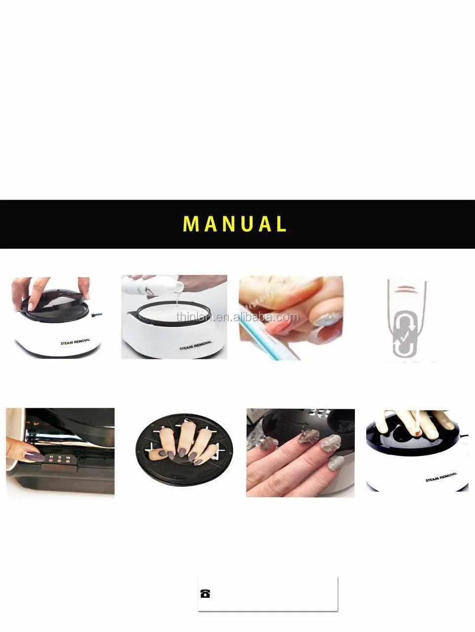 China Factory Electric Gel Nail Steamer Varnish Steam Gel Polish
