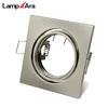 square movable recessed ceiling down light fixtures mr16 gu10 led spot lights fittings white