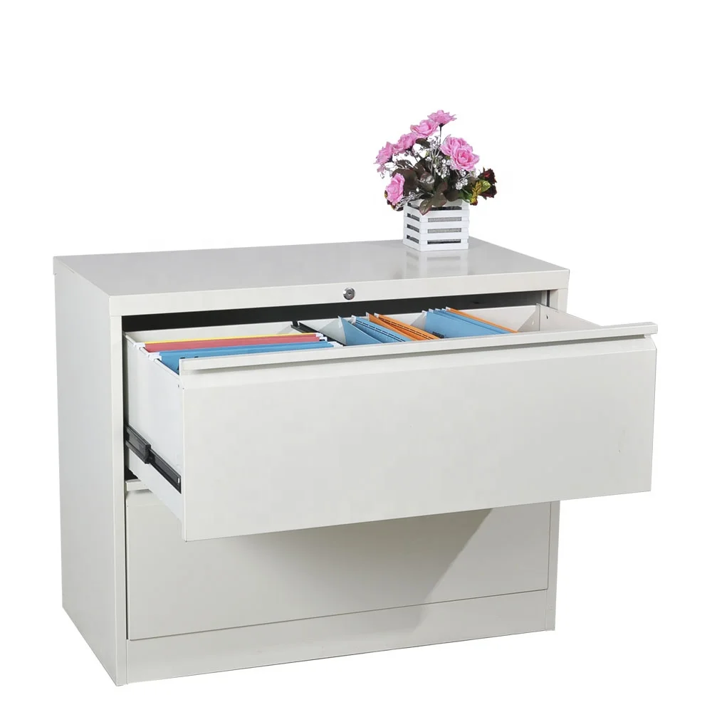 Space Saving Kd 2 Drawer Lateral Metal Filing Cabinet For Office