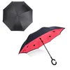Auto Close Straight Reverse Umbrella Durable Windproof Umbrella Ultra Large 28 inch