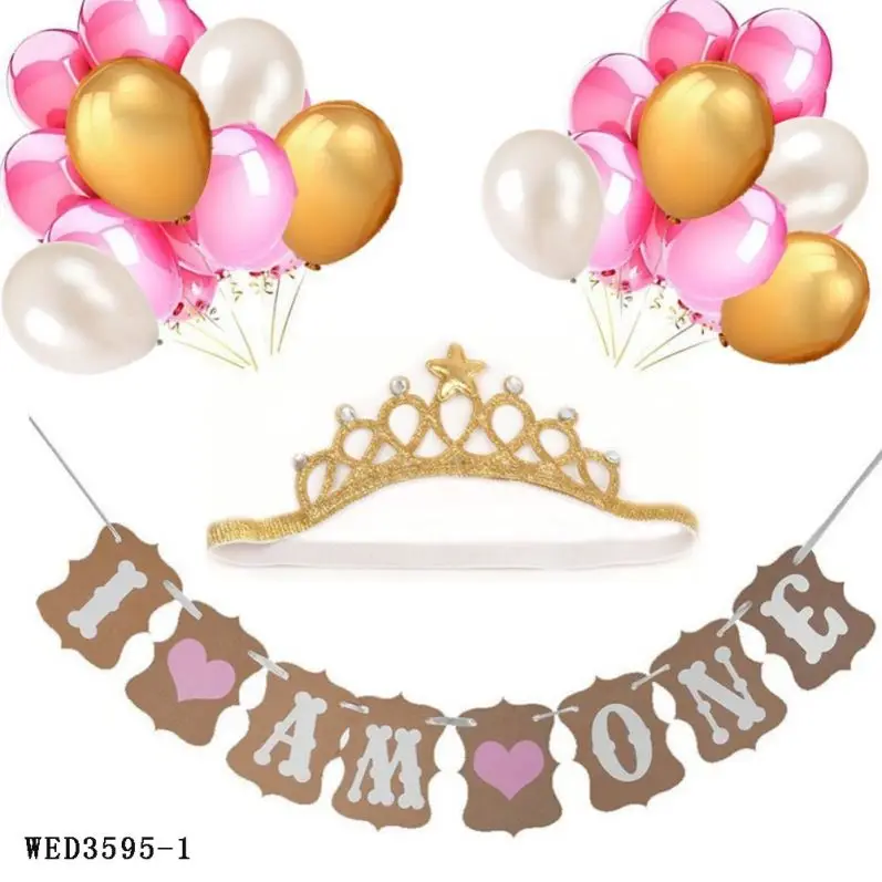 gold crown first birthday