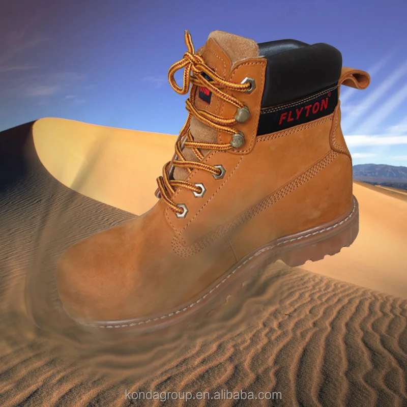 Leather Work Boot Metal Men Boot Ankle Industrial Security Equipment