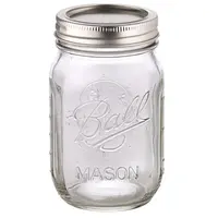 

Round 1000ml glass mason canning jars with lid wholesale