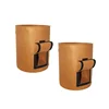 Wholesale root pouch felt fabric potato grow bag with flap windows