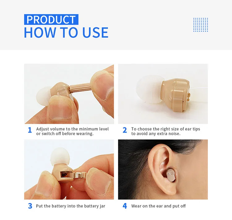 Jinghao Deaf Machine Ear Machine Aged Care Hearing Earphones For Deaf