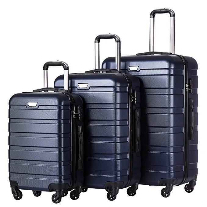 Abs 360 Degree Trolley Travel Suitcase Sets Hard Shell Luggage Bag Cart ...