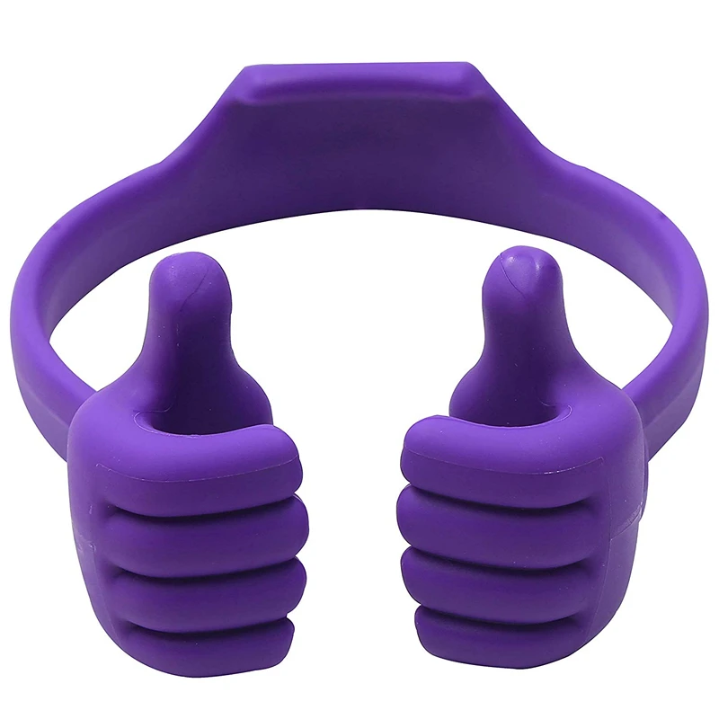 

Amazon Hot Selling Cute Adjustable Thumb Shape Cell Mobile Phone Holder, Blue,green,purple,black,white or customized color