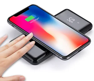 10000mAh Wireless Charging Power Bank Mirror