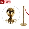 Outdoor Stainless Steel Stanchion and Rope For Airport Queue Management