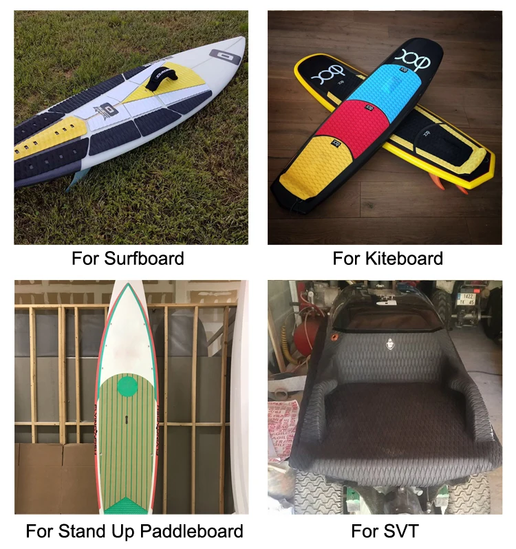 simhoa 4X Anti-Slip EVA Surfboard Tail Pad Traction Pad Deck Bar Grip Surfing Surf SUP