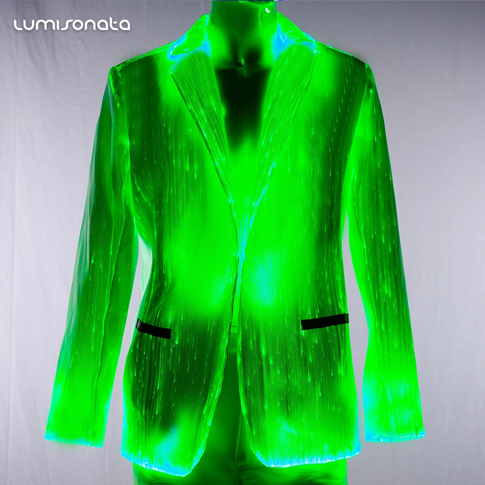 Luminous Men's Suit Light Up Jacket Led Suit For Mens Stage Costume ...