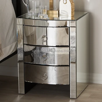 New Design Curved Mirror Nightstand Mirrored Side Table View Side Table Coolbang Product Details From Huizhou Coolbang Industrial Limited On Alibaba Com