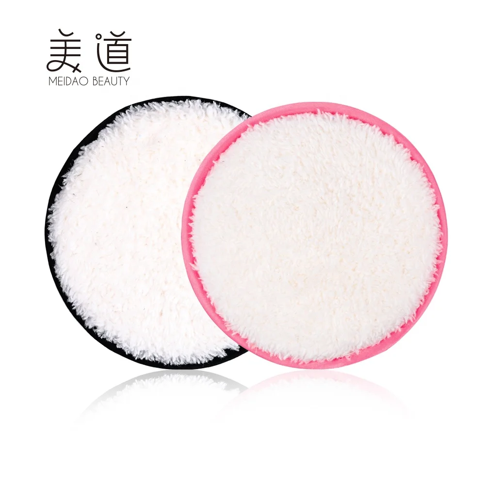 

Wholesale Reusable Facial Cleansing Sponge Microfiber Makeup Cosmetic Remover Pad, Customized