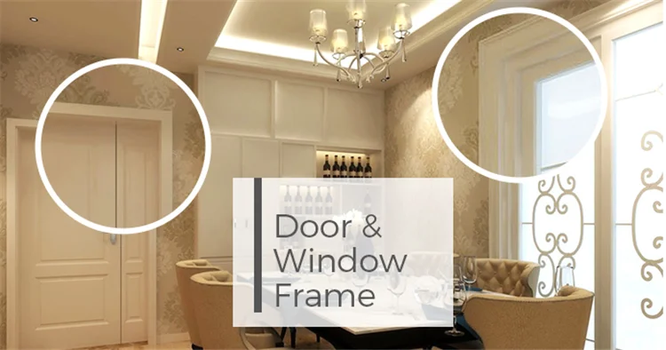 Primed door and window frame moulding