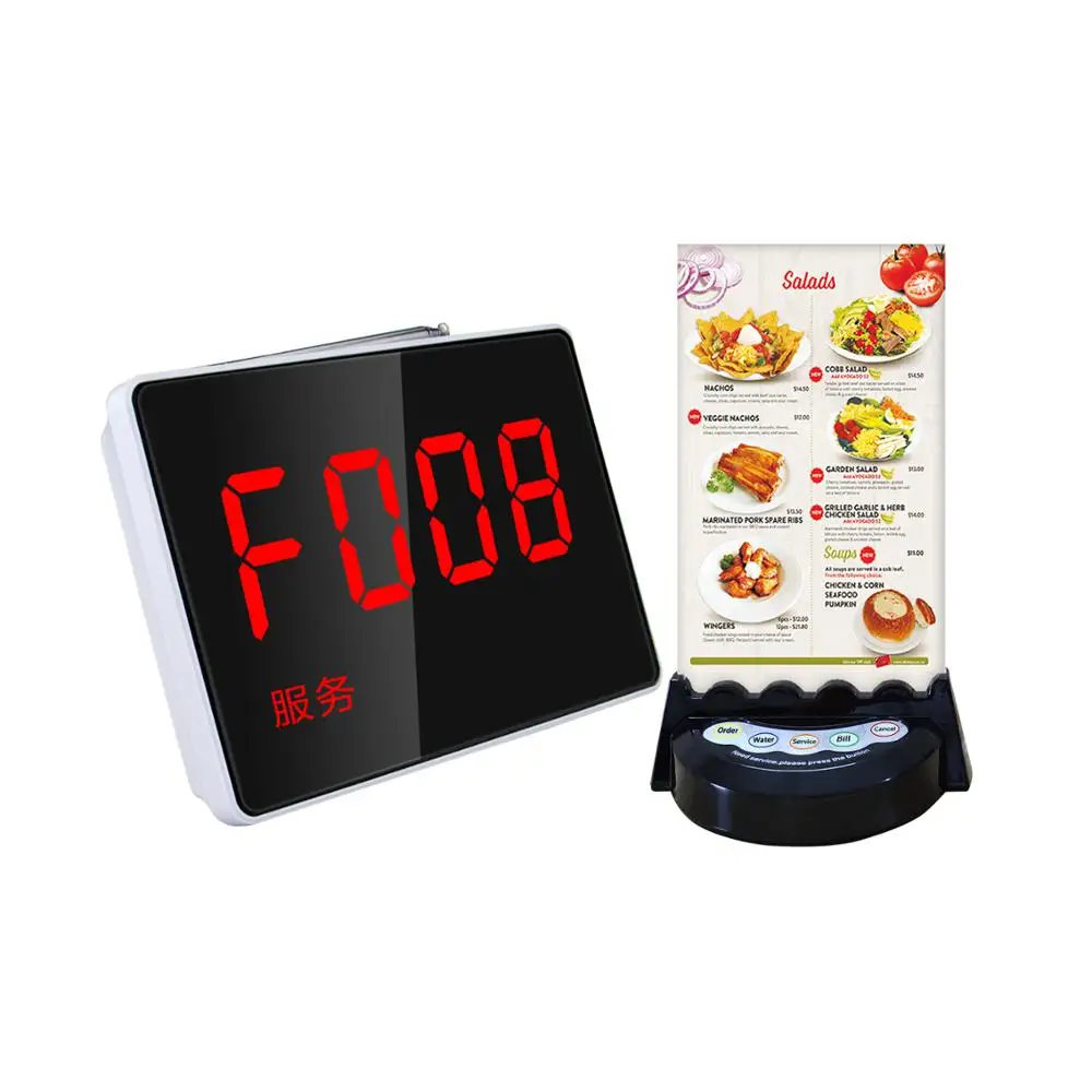 

wireless restaurant ordering system coaster pager waiter calling device