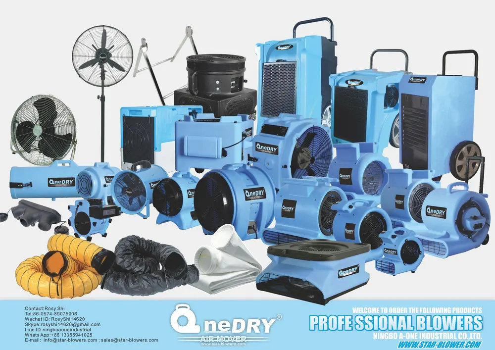 12v R134a Luftentfeuchter Blue Plastic Restorer Water Restoration