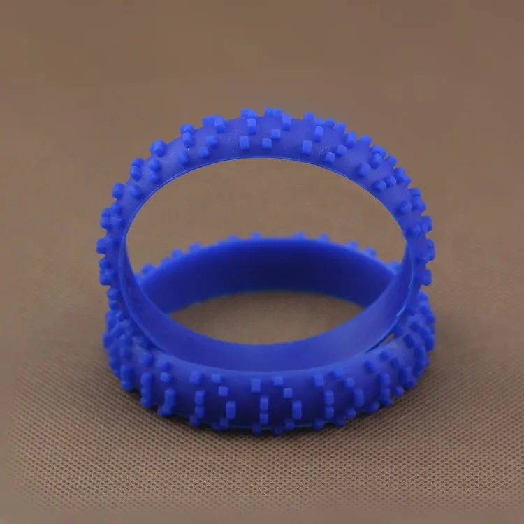 Cheap Cool Funny Embossed Tire Silicone Rubber Wristband With 3d Logo